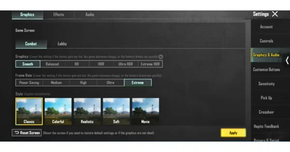 cmf-phone-1-bgmi-pubg-graphics-setting