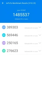 Antutu test result